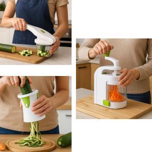 Kit di tagliaverdure 3 in 1 - spiralizza tutto - tagliatutto - spaghetti di verdure