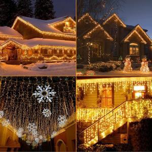 Tenda led bianco caldo 288 led da esterno e interno(7.5m)