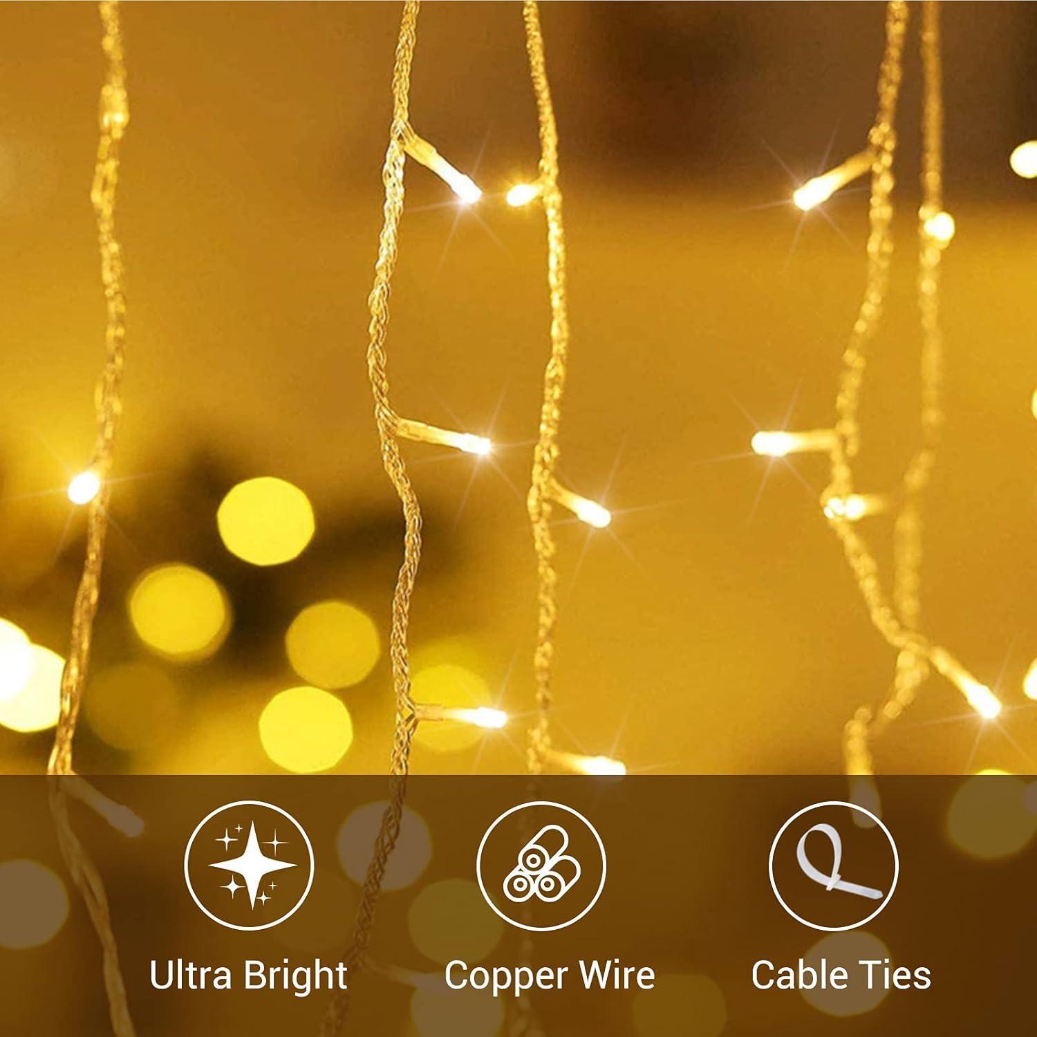 kasaviva kasaviva tenda led bianco caldo 288 led da esterno e interno(7.5m) - foto 3