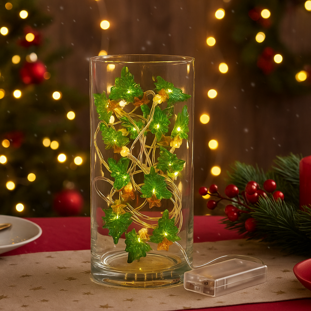 kasaviva filo led decorativo xmas a batteria , alberello , 2mt - foto 1