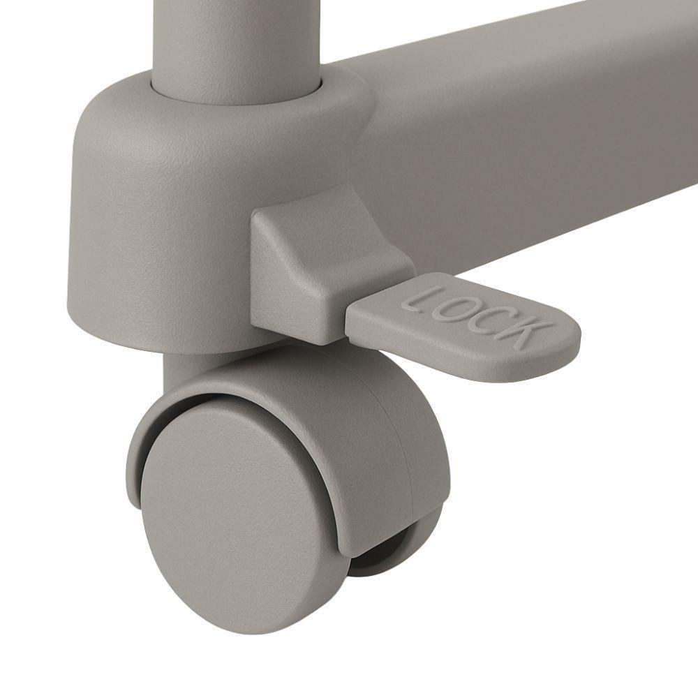  appendiabiti doppio estensibile con ruote bloccabili - foto 4