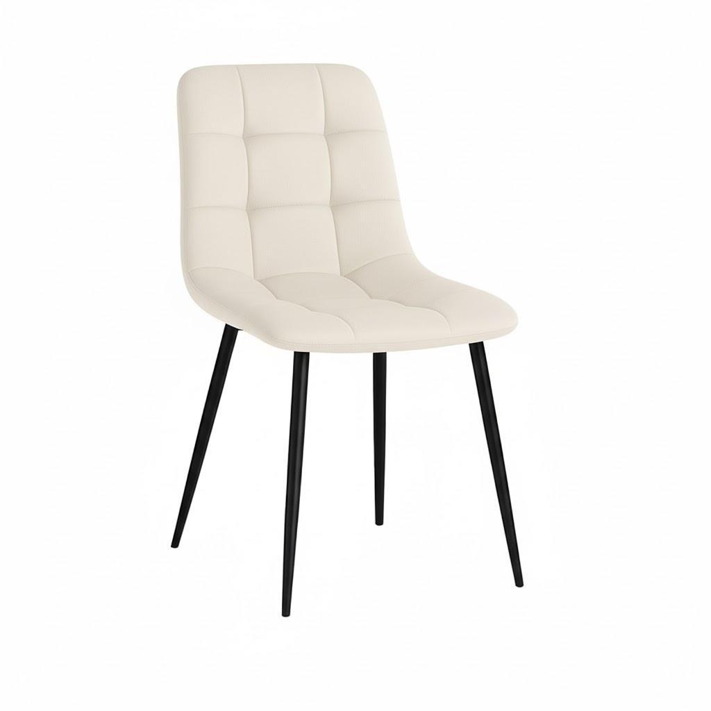  set da 6 sedie da interno in velluto panna - foto 4