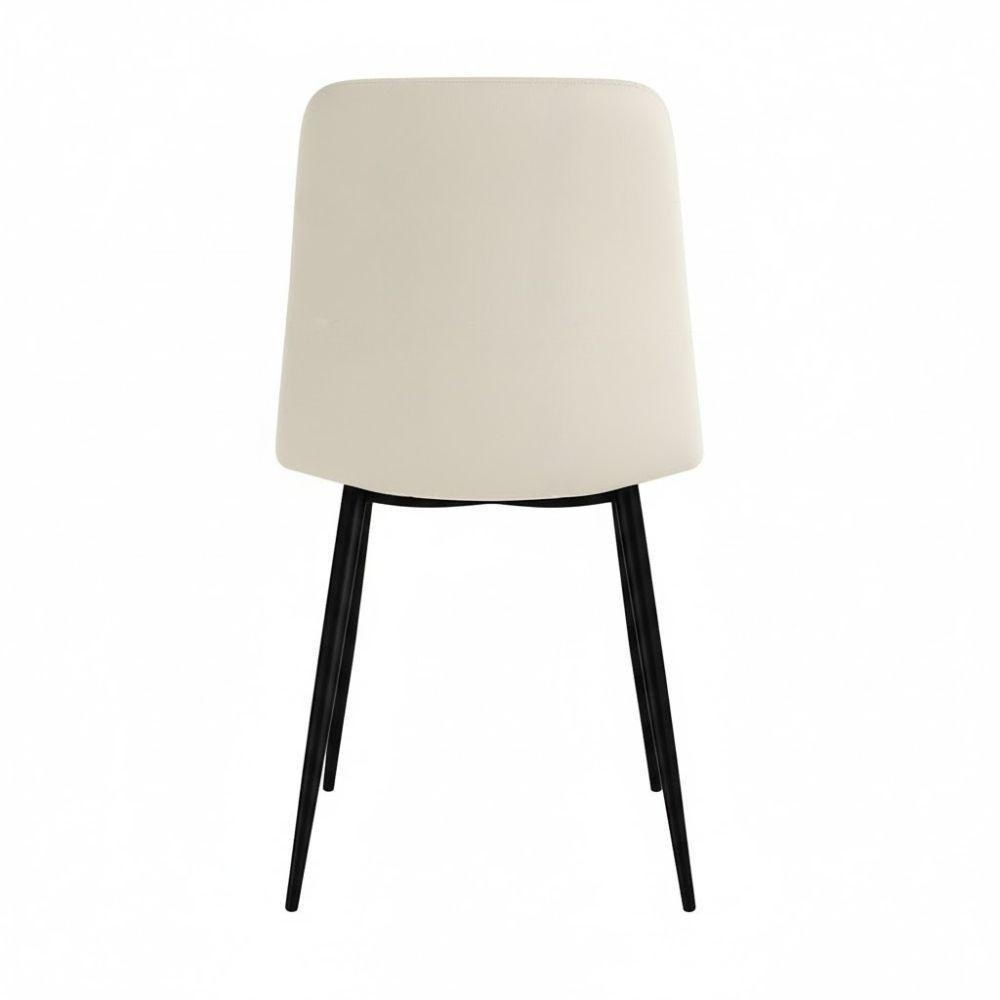  set da 6 sedie da interno in velluto panna - foto 5