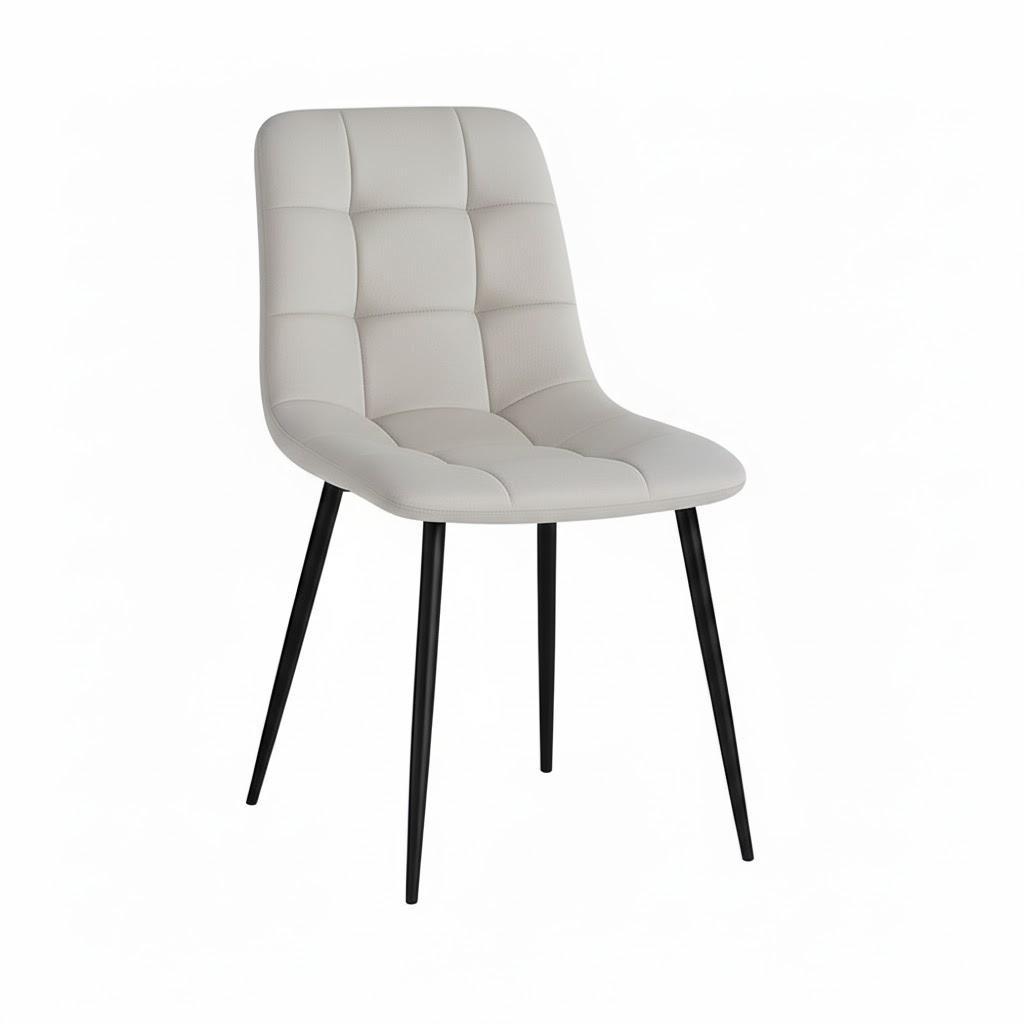  set da 6 sedie da interno in velluto grigio chiaro - foto 4