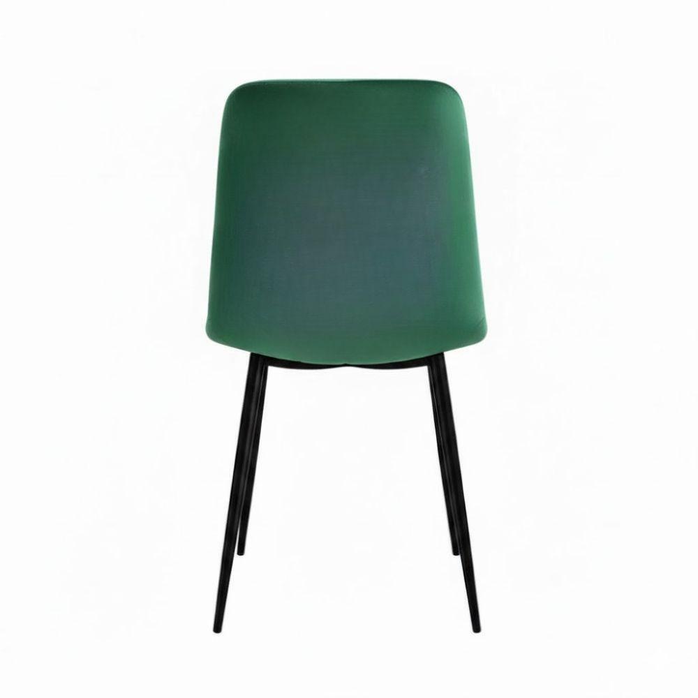  set da 6 sedie da interno in velluto verde - foto 5