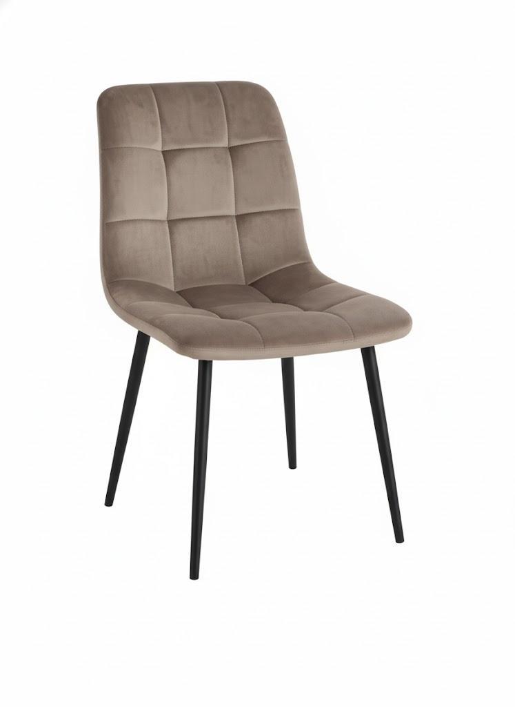  set da 6 sedie da interno in velluto tortora - foto 4