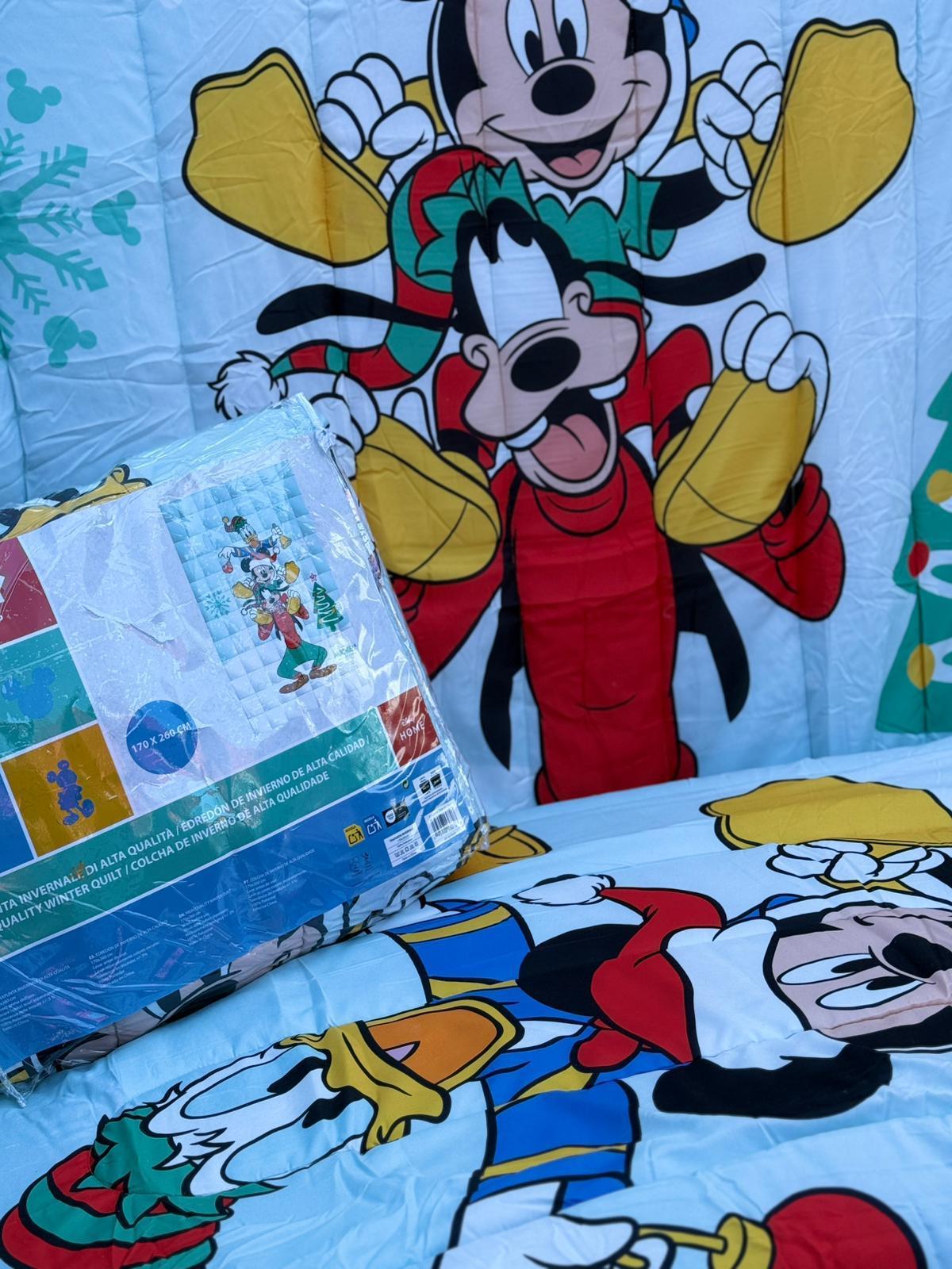 disney trapunta singola disney xmas topolino and friends - foto 4
