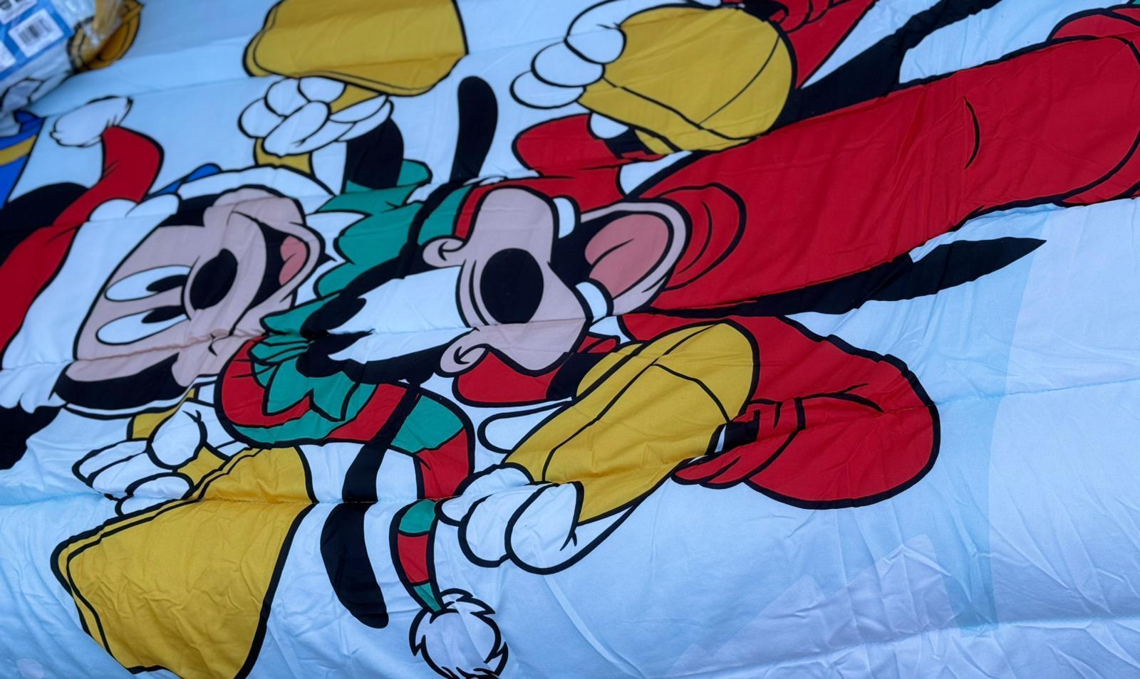 disney trapunta singola disney xmas topolino and friends - foto 5