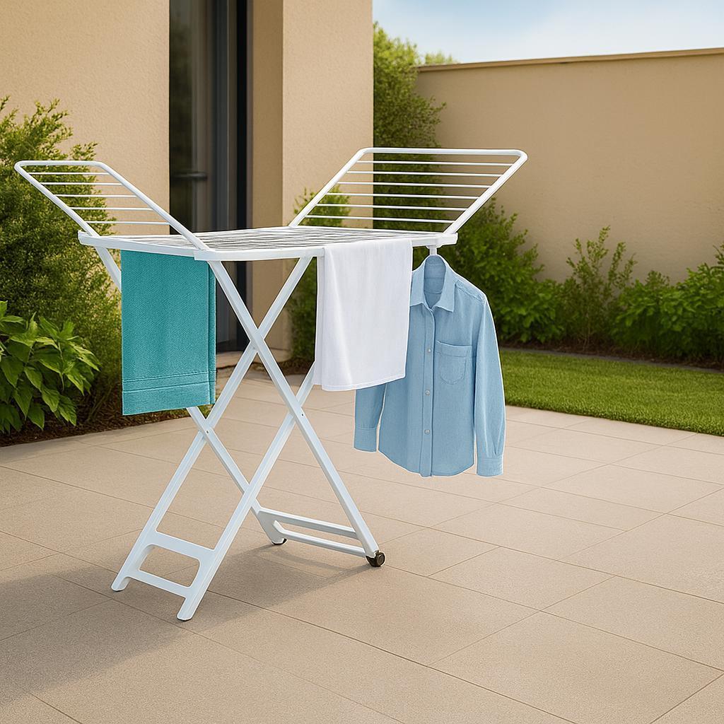  stendino in resina con rotelle 180 x 95 cm e 20m di spazio per stenditura - foto 2