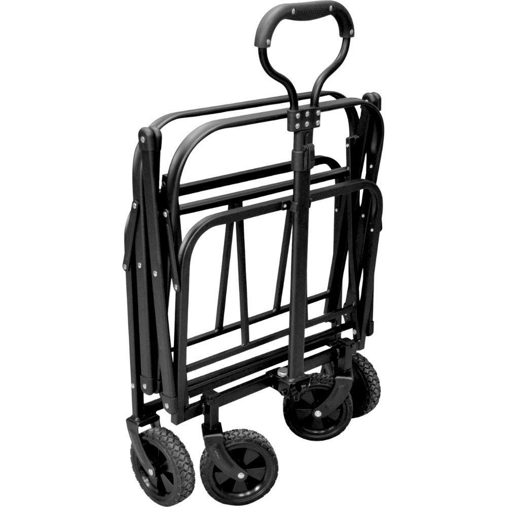  carrello pieghevole da trasporto con cestello 620 x 390 x 240mm portata 120kg - foto 4