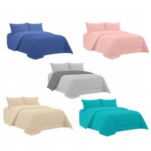 Trapunta matrimoniale double face in tinta unita