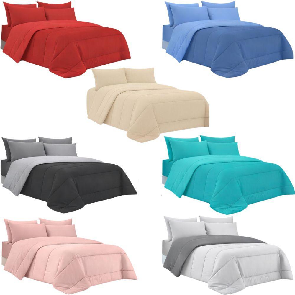  trapunta invernale letto matrimoniale in tinta unita double face - foto 1