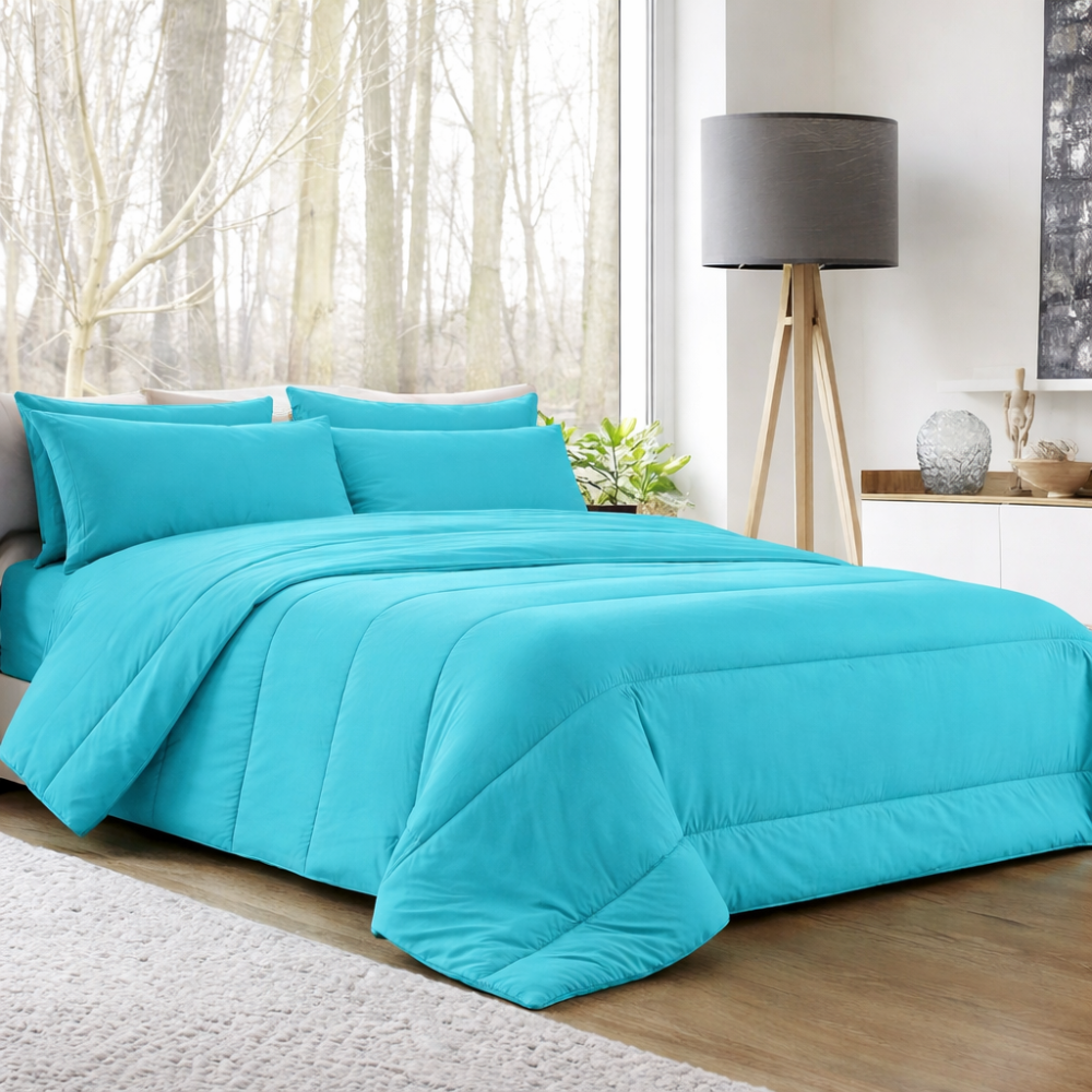  trapunta invernale letto matrimoniale in tinta unita double face - foto 5