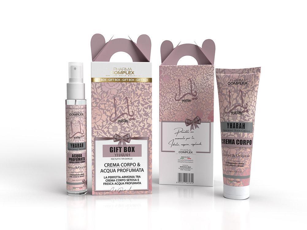 pharma complex gift box crema corpo idratante e acqua profumata - foto 3