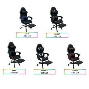 Sedia gaming con led  – modello diablo