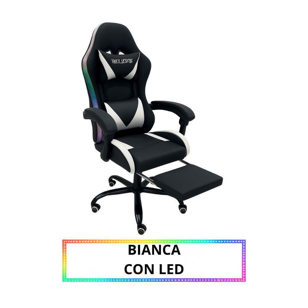 reliable home sedia gaming con led  – modello diablo - foto 3
