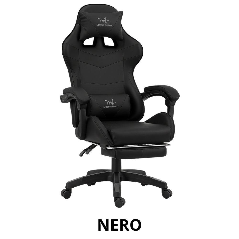  sedia da gaming / ufficio ergonomica con ruote - foto 2