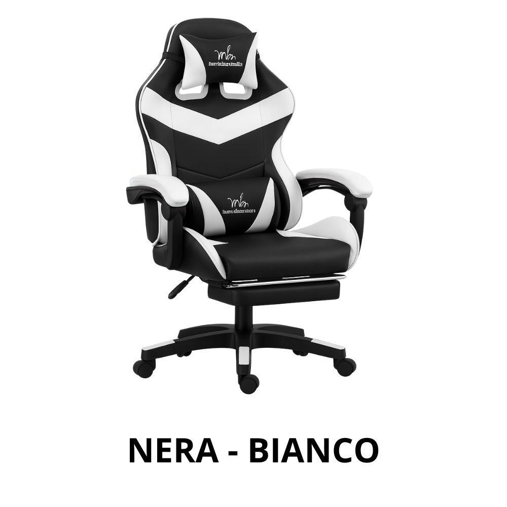  sedia da gaming / ufficio ergonomica con ruote - foto 3