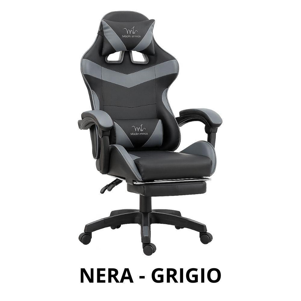  sedia da gaming / ufficio ergonomica con ruote - foto 4