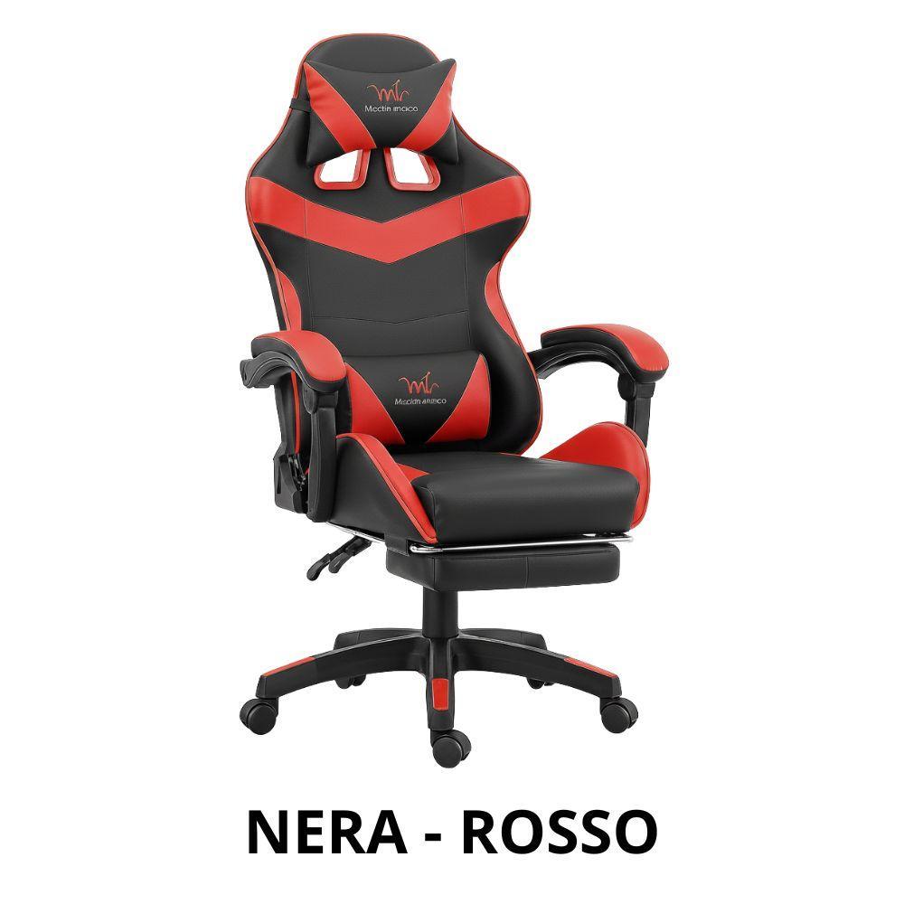  sedia da gaming / ufficio ergonomica con ruote - foto 6