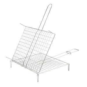 Bestbq graticola doppia con impugnatura