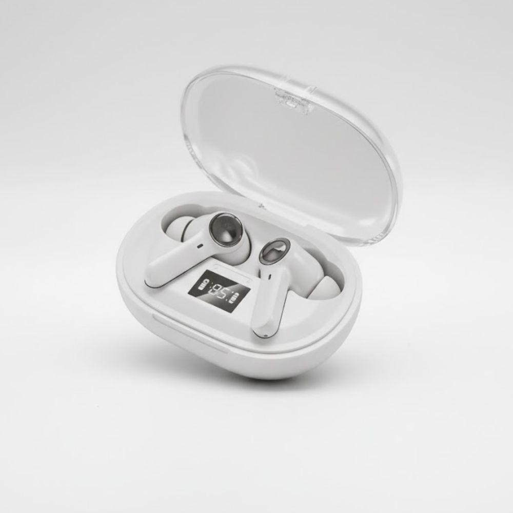 andowl cuffie wireless bluetooth andowl con custodia di ricarica e display digitale - foto 2