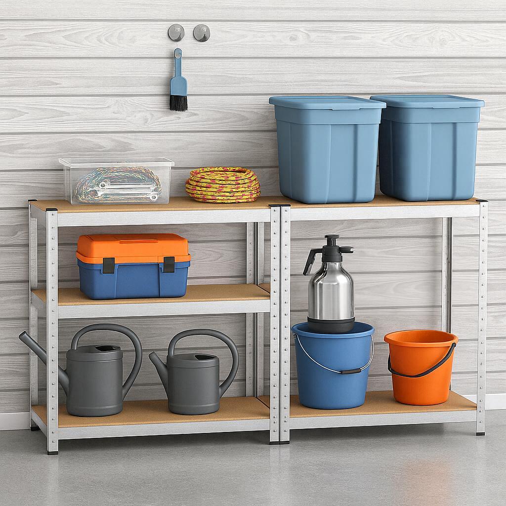  scaffale a 5 ripiani 172x75x30cm portata 750kg - foto 3