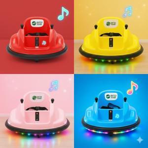 Autoscontro elettrico per bambini con musica e led (sia manuali che telecomandate)