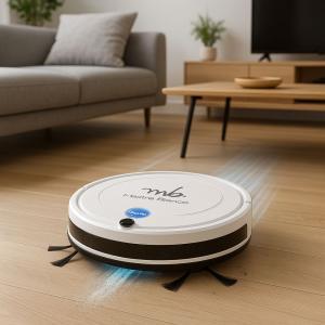 Robot aspirapolvere e lavapavimenti con serbatoio 350 ml, potenza 800 pa, batteria 2000 mah, pulizia automatica, sensori anti-collisione, controllo app