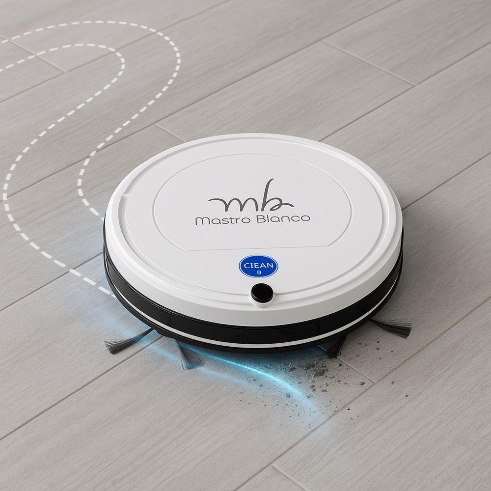  robot aspirapolvere e lavapavimenti con serbatoio 350 ml, potenza 800 pa, batteria 2000 mah, pulizia automatica, sensori anti-collisione, controllo app - foto 4