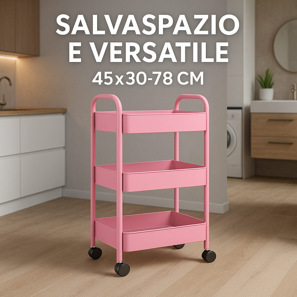 fatigati carrello multiuso salvaspazio a tre piani - foto 5