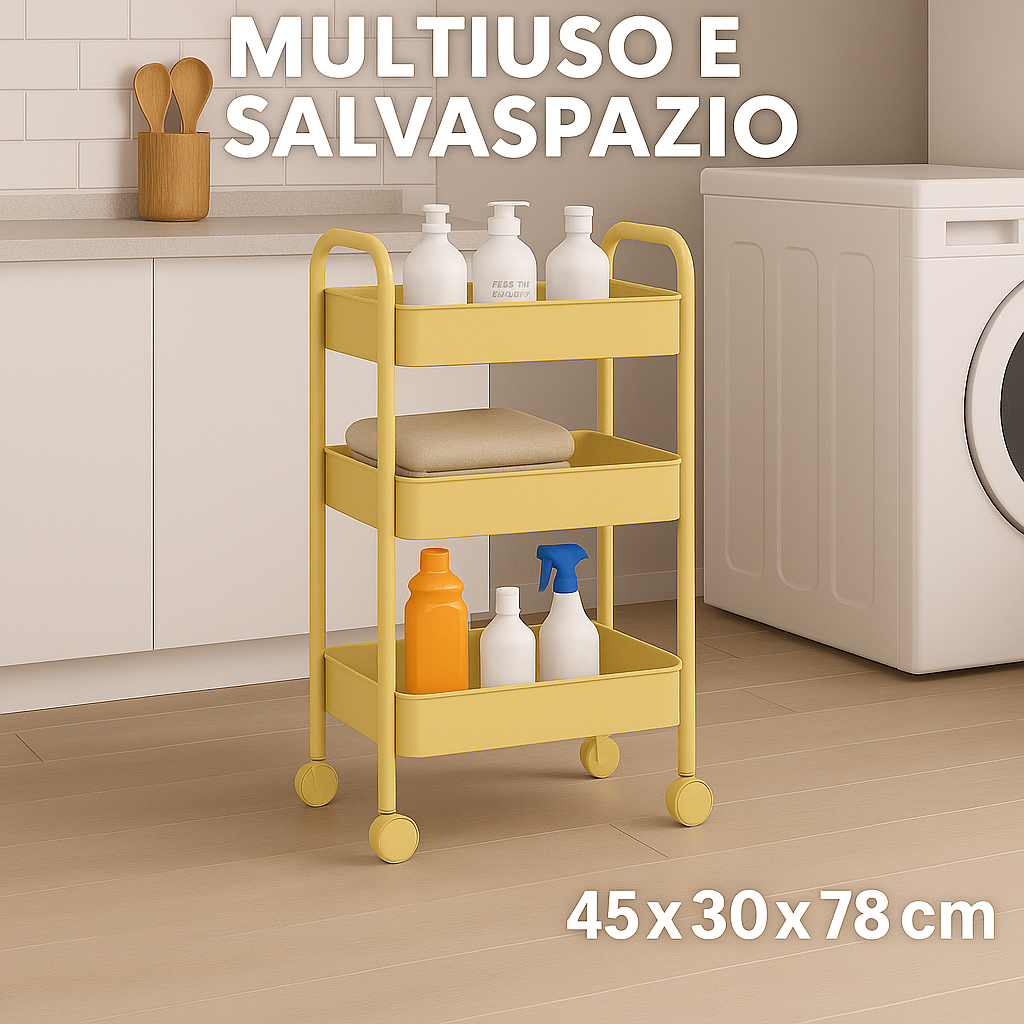 fatigati carrello multiuso salvaspazio a tre piani - foto 6