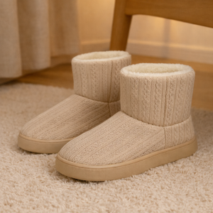 Ciabatta a stivaletto rosa antico modello fatina