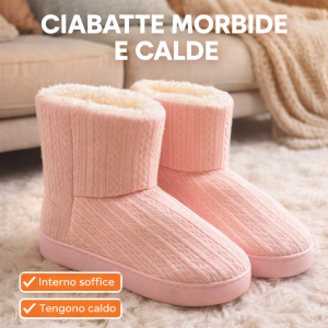 Ciabatta a stivaletto rosa modello fatina