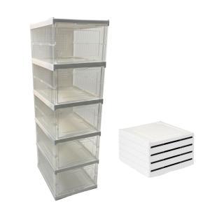 Scarpiera a 5 ripiani richiudibile salvaspazio 88x25.5x...