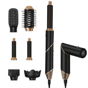 Asciugacapelli phon 6 in 1 multifunzione con 6 testine intercambiabili e 3 livelli di temperatura regolabili per styling perfetto ogni giorno