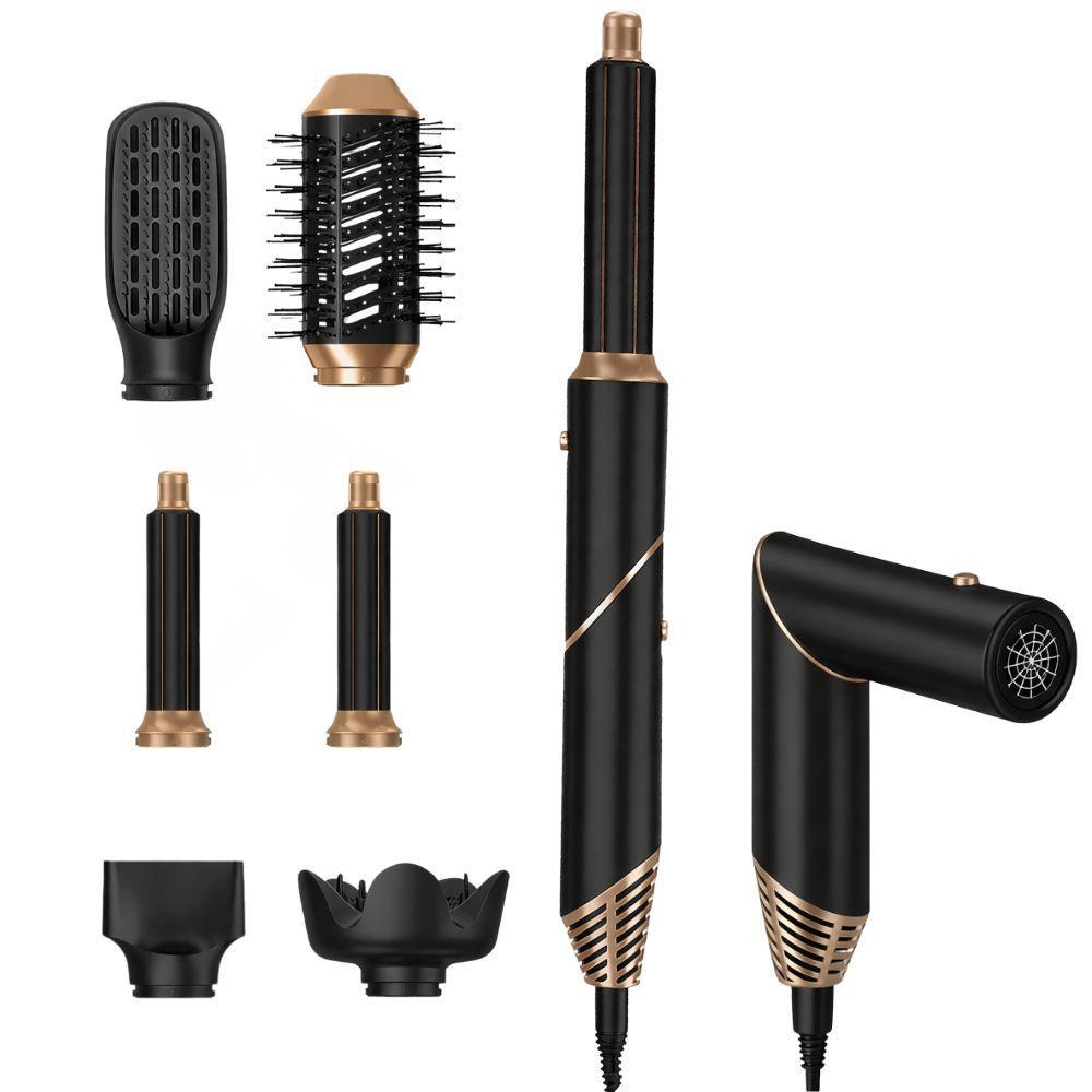  asciugacapelli phon 6 in 1 multifunzione con 6 testine intercambiabili e 3 livelli di temperatura regolabili per styling perfetto ogni giorno - foto 1