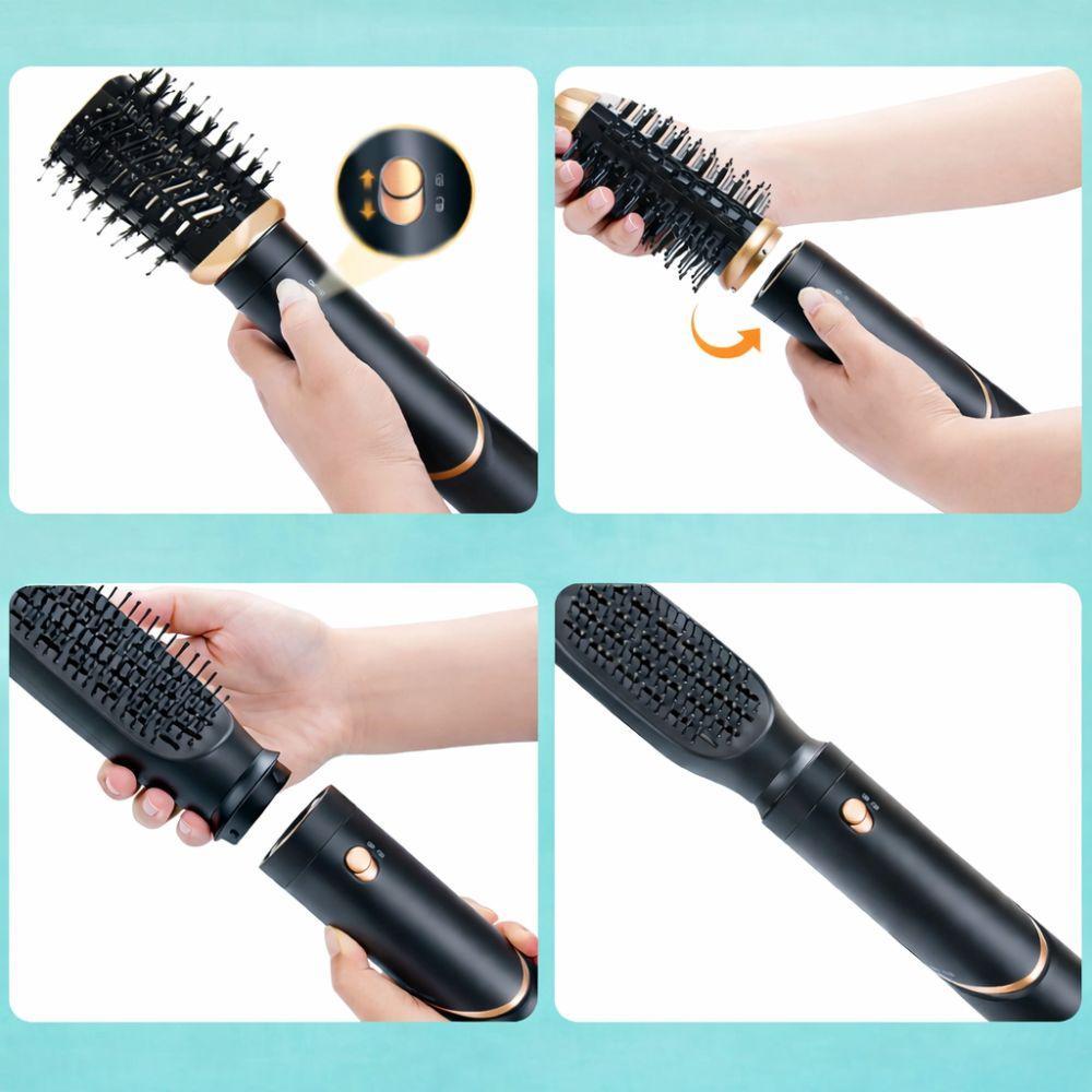  asciugacapelli phon 6 in 1 multifunzione con 6 testine intercambiabili e 3 livelli di temperatura regolabili per styling perfetto ogni giorno - foto 5