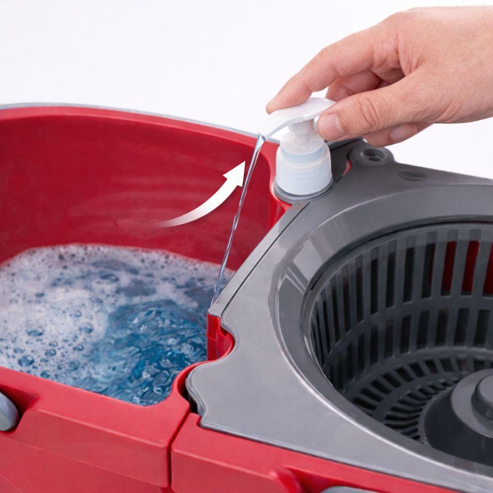  mop split rotante a 360° con doppia vasca separata – pulizia veloce e profonda - foto 3