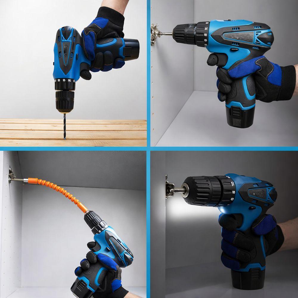  trapano avvitatore con accessori inclusi 12v - foto 4