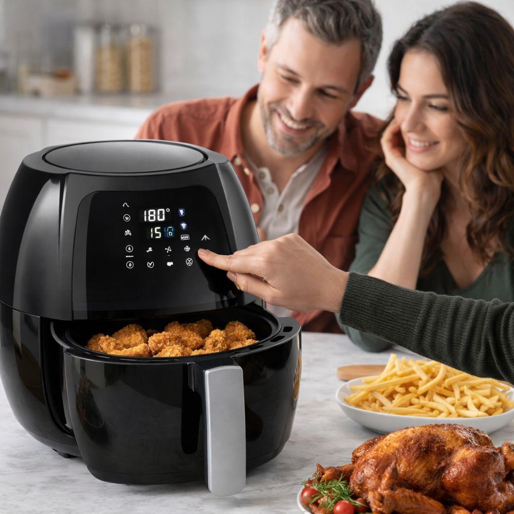  friggitrice ad aria 10 litri 1800w – display digitale - foto 5