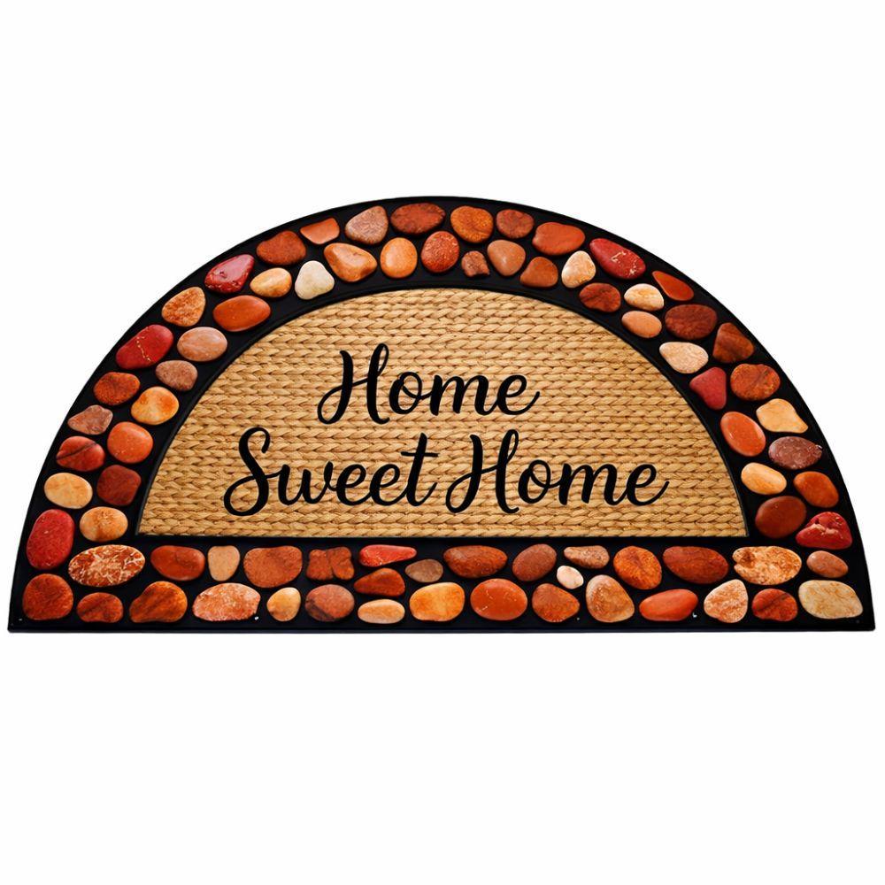  zerbino in gomma mezza luna stampato antiscivolo – stile e funzionalità per il tuo ingresso - foto 3