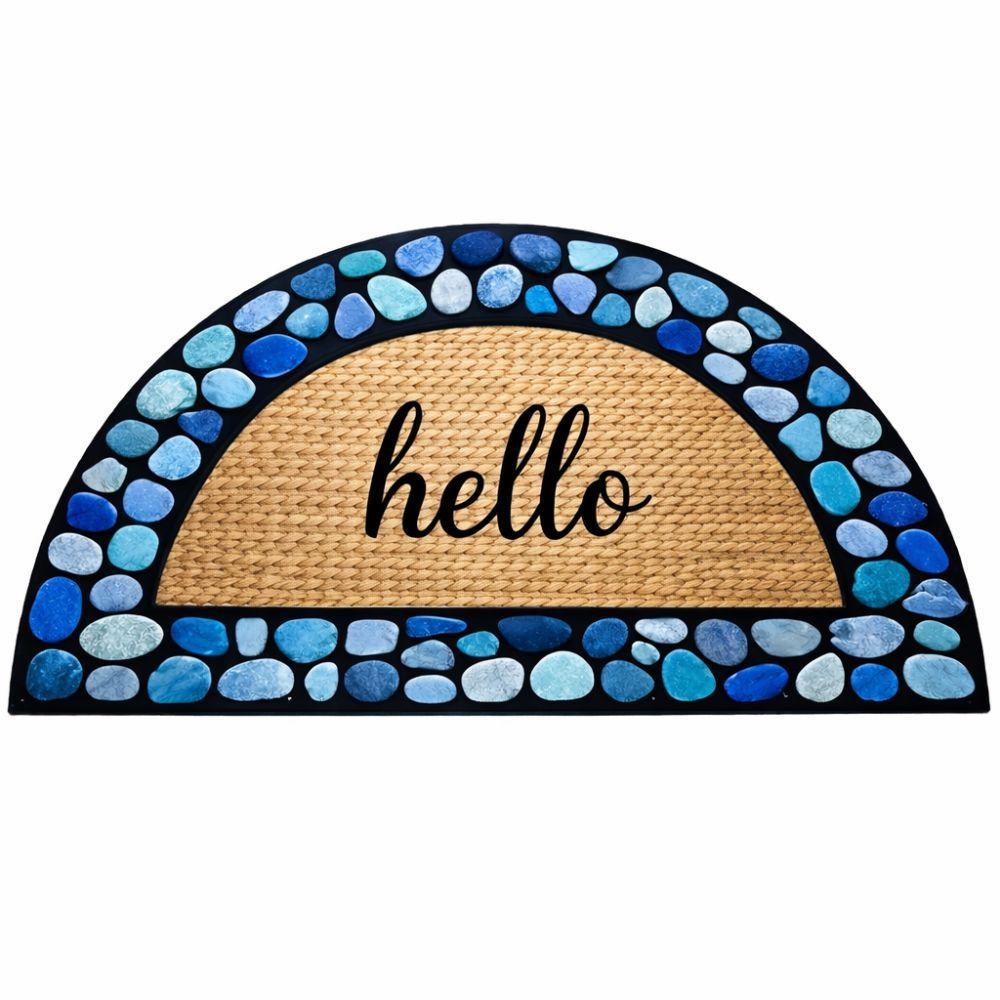  zerbino in gomma mezza luna stampato antiscivolo – stile e funzionalità per il tuo ingresso - foto 5