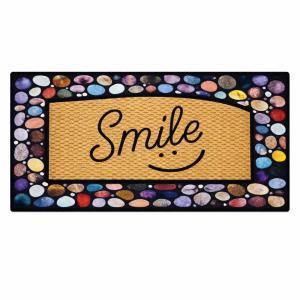 Zerbino in gomma rettangolare stampato antiscivolo – stile e funzionalità per il tuo ingresso