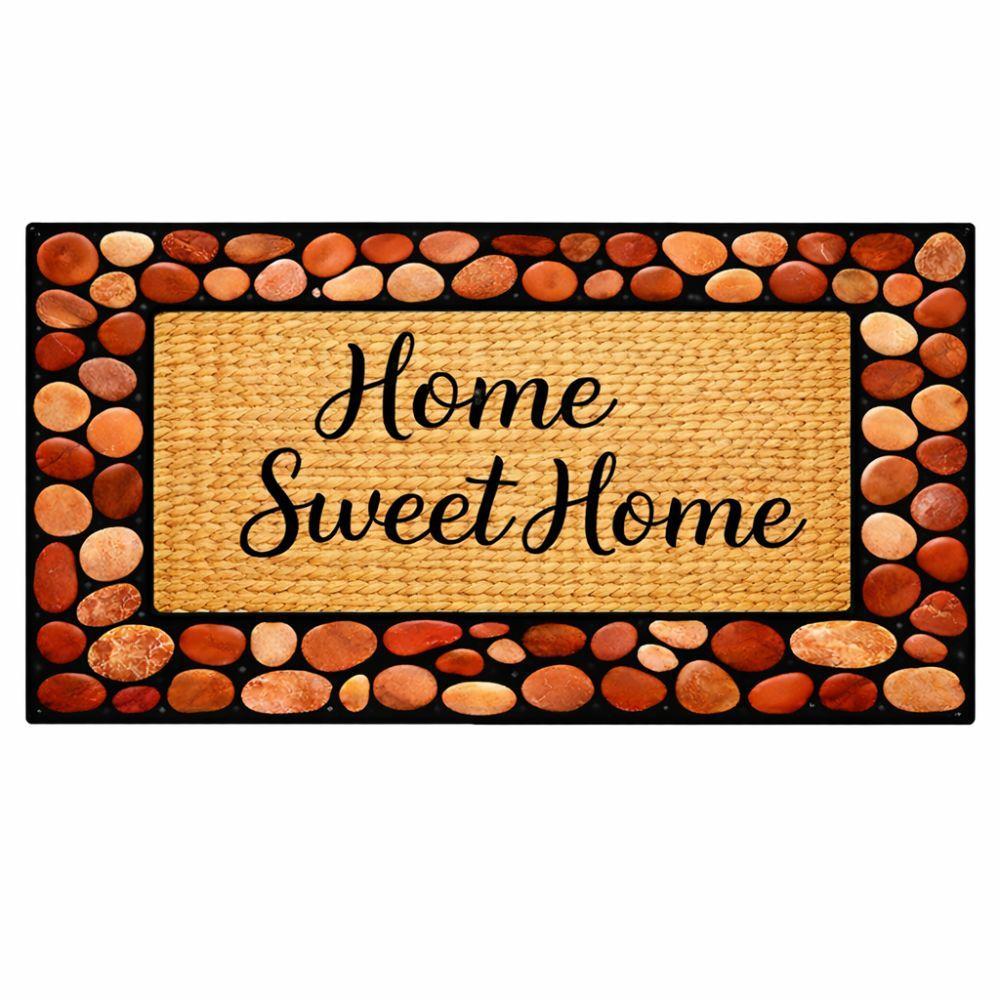  zerbino in gomma rettangolare stampato antiscivolo – stile e funzionalità per il tuo ingresso - foto 3