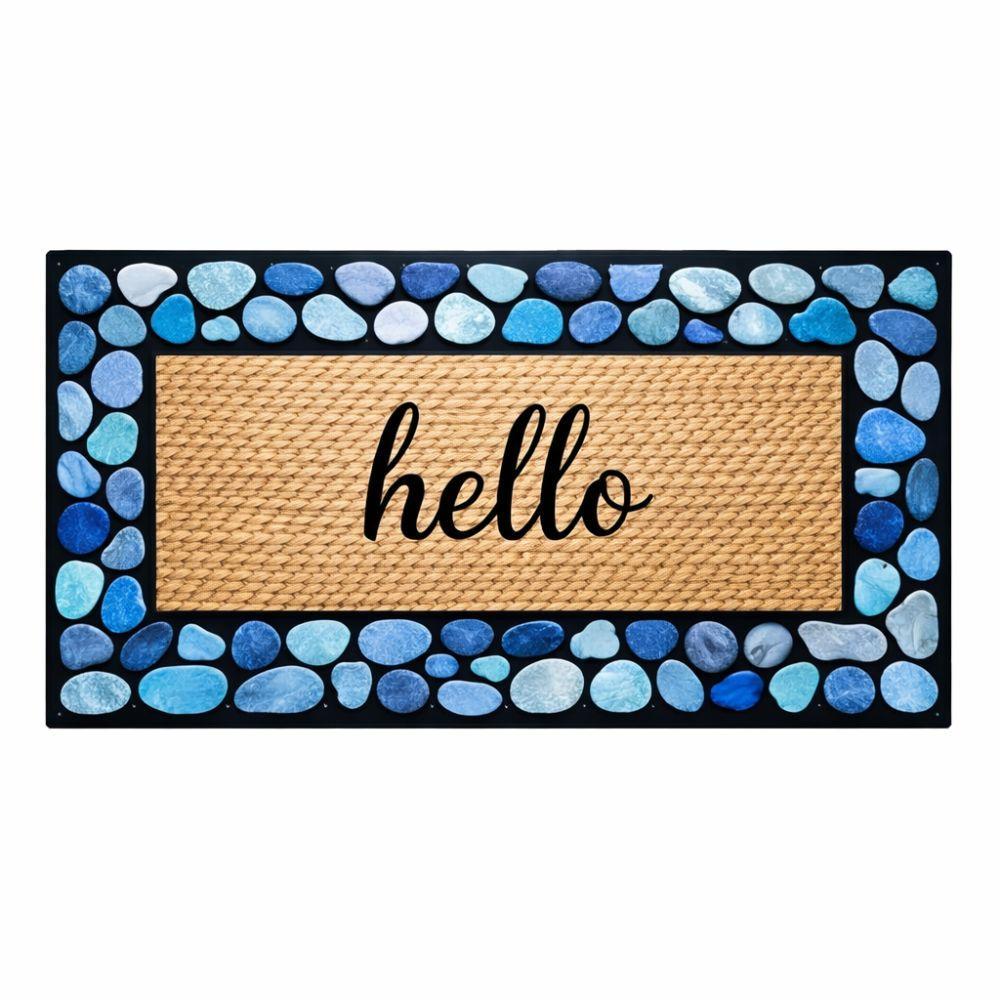  zerbino in gomma rettangolare stampato antiscivolo – stile e funzionalità per il tuo ingresso - foto 5