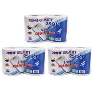 6 rotoloni di carta da cucina da 2500 strappi