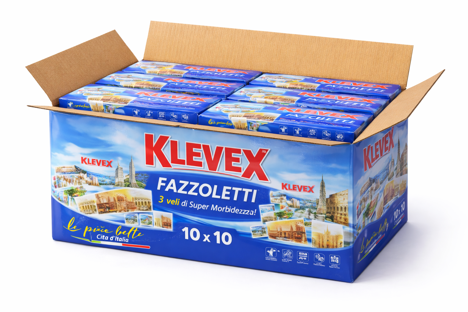 fatigati 1000 fazzoletti 3 veli ( 100 pacchetti da 10 pezzi) - foto 1