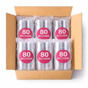 600 bicchieri di plastica da 180 ml  ( 7 pacchetti da 100 pezzi )