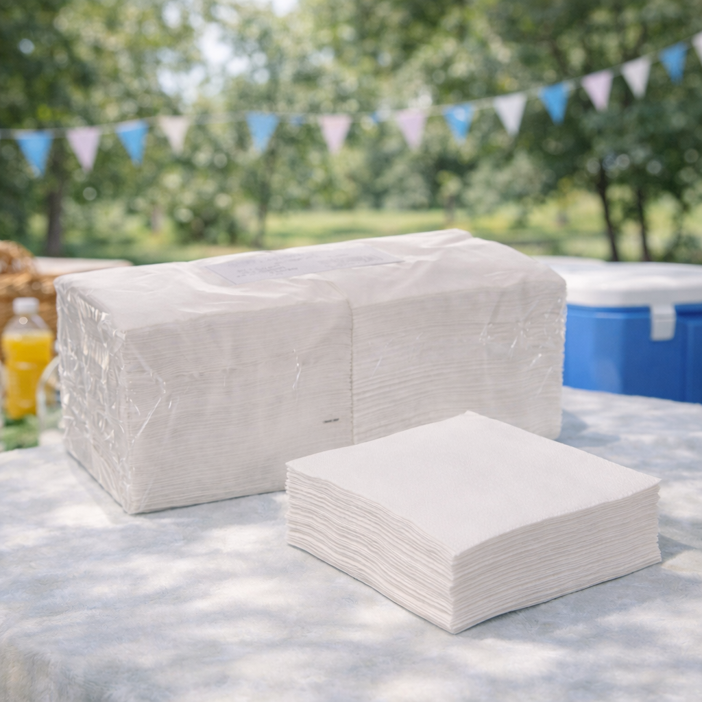  5 pacchi di tovaglioli pura ovatta di cellulosa . set convenienza da 5 pacchi - foto 3